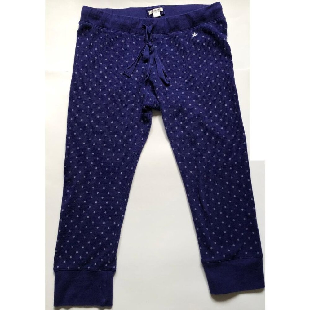 Aerie, Blue/White, waffle knit, loungewear, pajama bottom, Sz see measurements